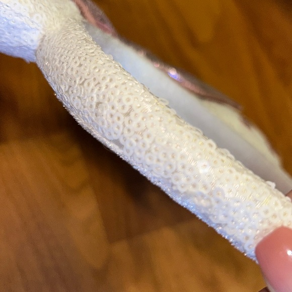 NWOT Tokyo Disney Embroidered Heart Sequin Mickey Minnie Mouse Ears Headband - Picture 14 of 15